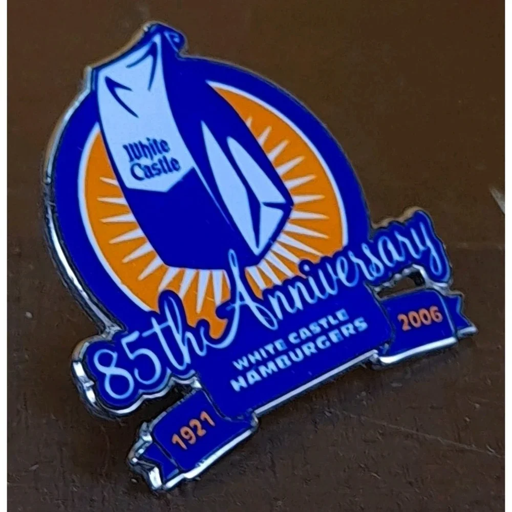 White Castle Hamburgers 85th Anniversary 1921-2006 Lapel‎ Pin Hat Jacket Pin